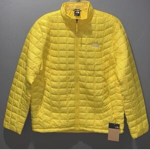 The North Face Bright Yellow Quilted Puffer Jacket